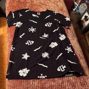 Red Ginger brand Black and White Patterned Dress